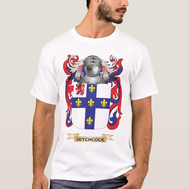 Hitchcock Coat of Arms (Family Crest) T-Shirt (Front)