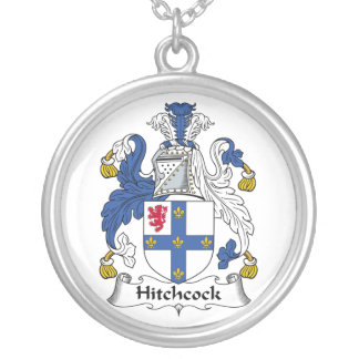 Hitchcock Family Crest Silver Plated Necklace