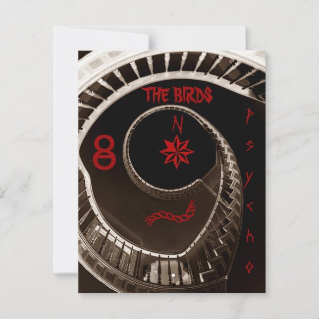 HITCHCOCKESQUE PARTY THEME INVITATION HITCHCOCK (Front)