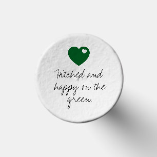 'Hitched and Happy on the Green' Wedding Favor Golf Tees