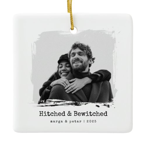 Hitched &amp; Bewitched – Wedding Photo Ornament