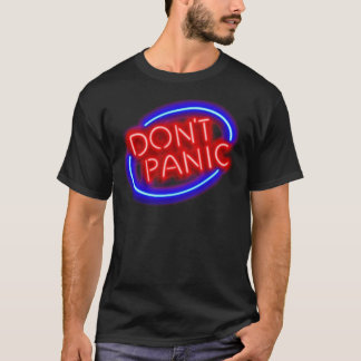 Hitchhiker&x27;s Guide - &quot;Don&x27;t Panic&quo T-Shirt