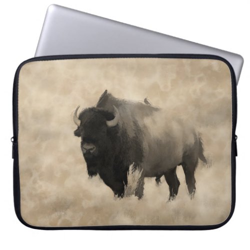 Hitching a Ride  _  Bison_lovers Design Laptop Sleeve