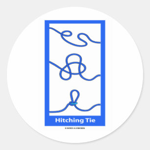 Hitching Tie (Knotology) Classic Round Sticker