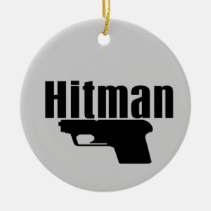 hitman ceramic ornament