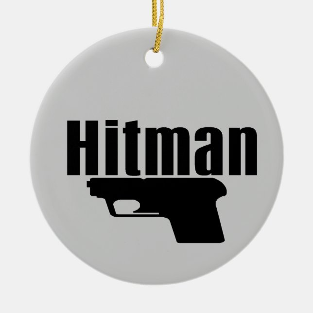 hitman ceramic ornament (Front)