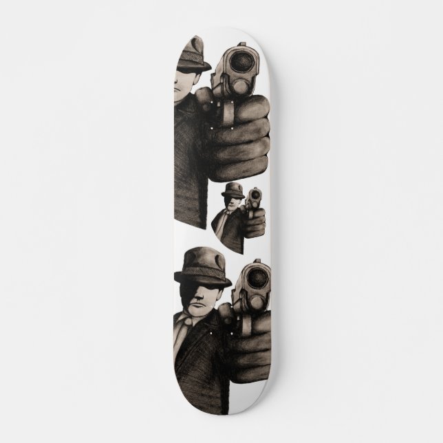 Hitman Triptych Skateboard Deck (Front)