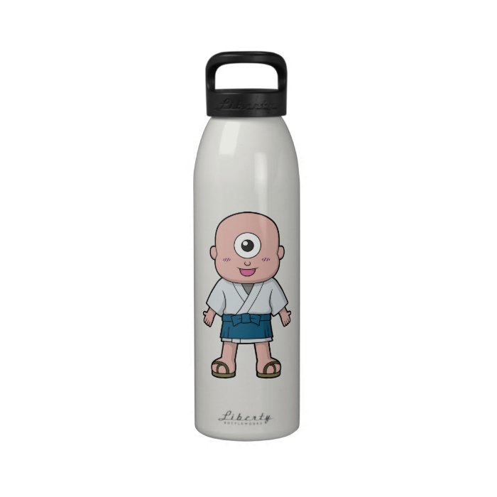 Hitotsume kozou (One Eyed Kid) Youkai Infosheet Water Bottles