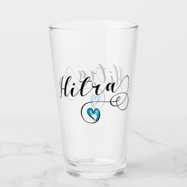 Hitra Flag Heart, Norway Glass (Front)