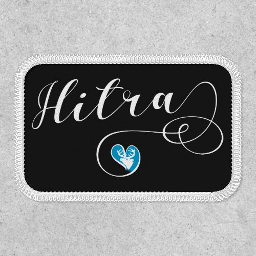 Hitra Flag Heart Norway Patch