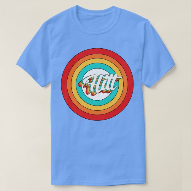 Hitt Name Shirt Vintage Hitt Circle (Design Front)