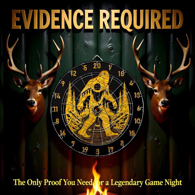 Hitting Bullseyes and Bigfoot Dreams Dart Board (Creator Uploaded)