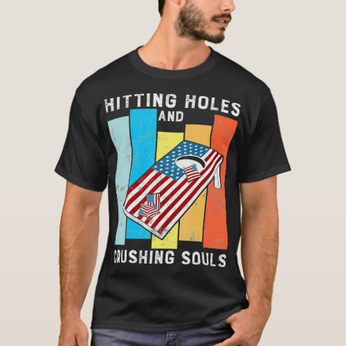 Hitting Holes and Crushing Souls Funny holiday  T_Shirt