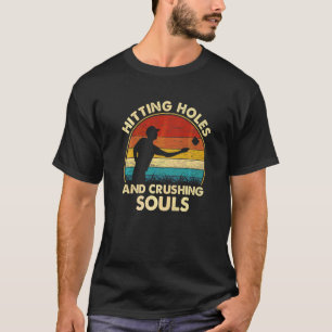 Hitting Holes And Crushing Souls Vintage Retro Cor T-Shirt