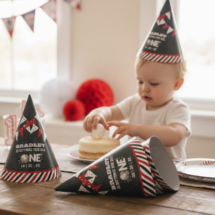 Hitting The Big One Baseball 1st Birthday Party Hat