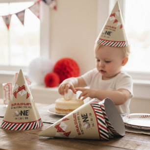 Hitting The Big One Baseball 1st Birthday Party Hat