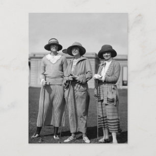 Hitting the Links in Style: 1923 Postcard