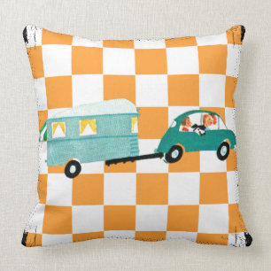 Hitting the Open Road 1 Throw Pillow