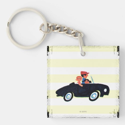 Hitting the Open Road 3 Keychain