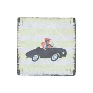 Hitting the Open Road 3 Stone Magnet