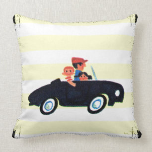 Hitting the Open Road 3 Throw Pillow