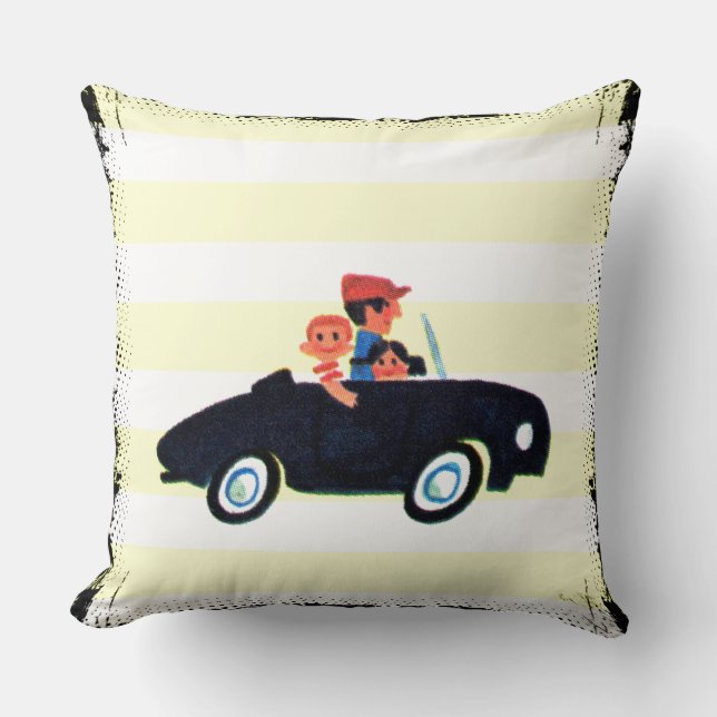 Hitting the Open Road 3 Throw Pillow (Front)