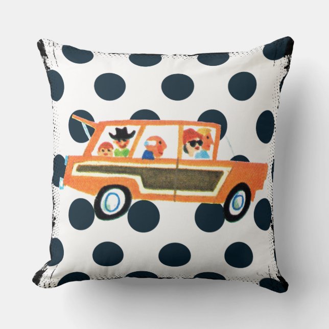 Hitting the Open Road 4 Throw Pillow (Front)