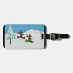 HITTING THE SLOPES LUGGAGE TAG
