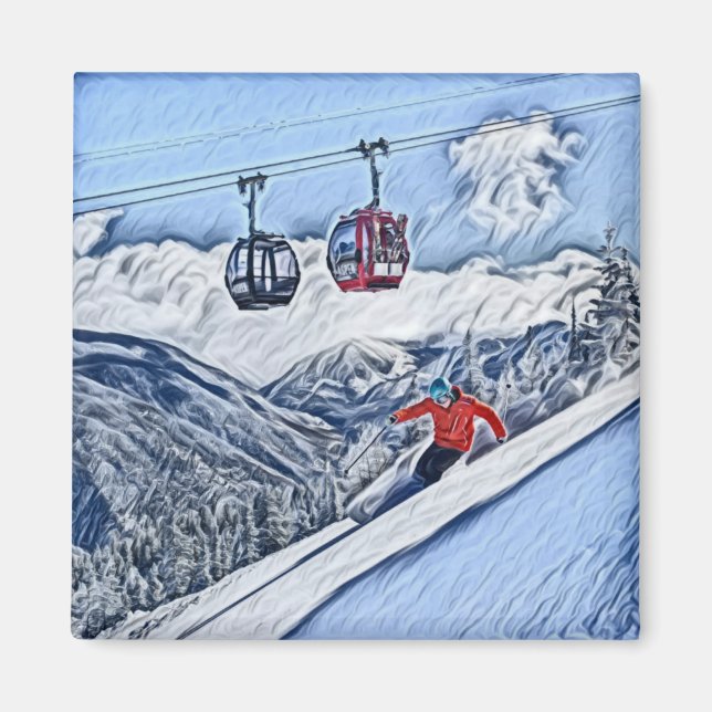 Hitting the Slopes Magnet (Front)