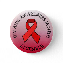 HIV AIDS AWARENESS MONTH DECEMBER BUTTON