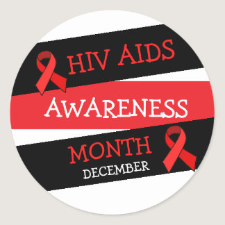 HIV AIDS AWARENESS MONTH December Stickers