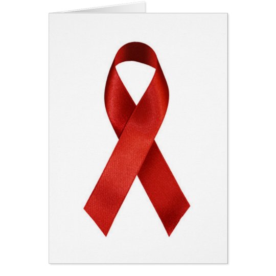 HIV/AIDS Awareness Red Ribbon Card