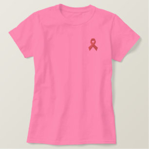 HIV AIDS Awareness - RED RIBBON EMBROIDERED Embroidered Shirt