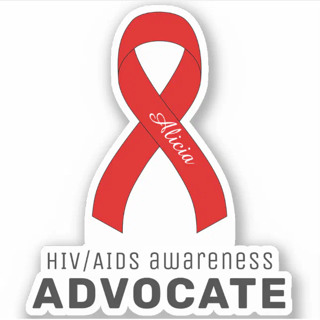 HIV/AIDS Awareness Vinyl Sticker (Front)
