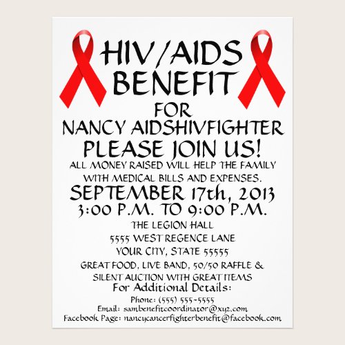 HIV AIDS Benefit Flyer