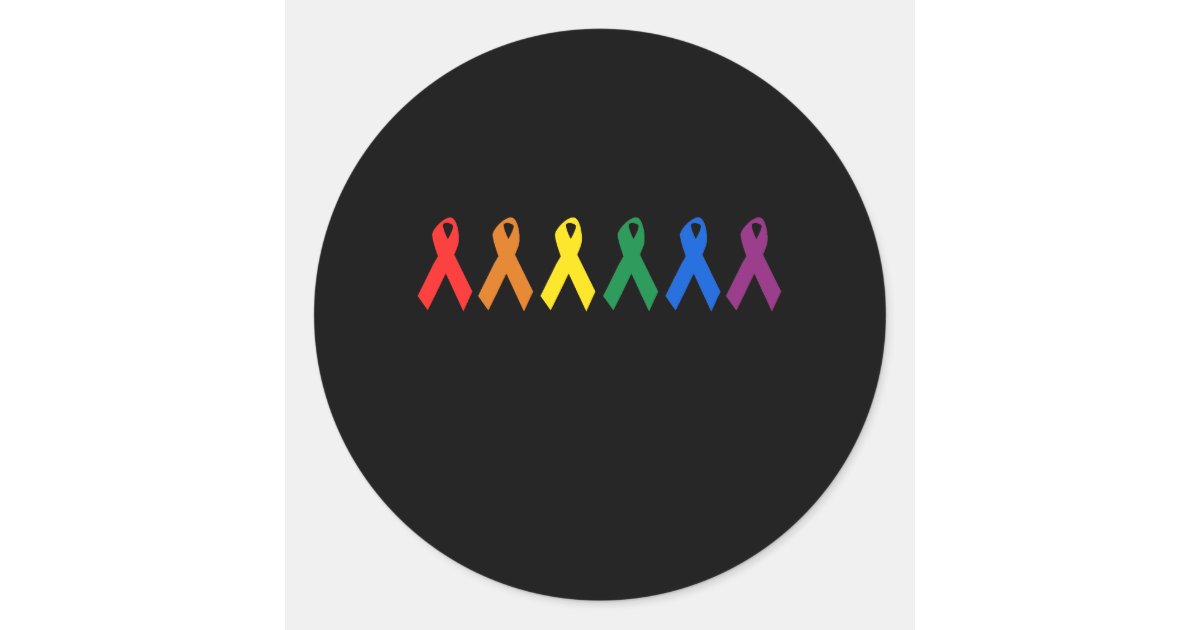 HIV AWARENESS / AIDS AWARENESS CLASSIC ROUND STICKER | Zazzle