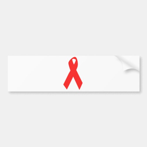 HIV AWARENESS  AIDS RIBBON BUMPER STICKER