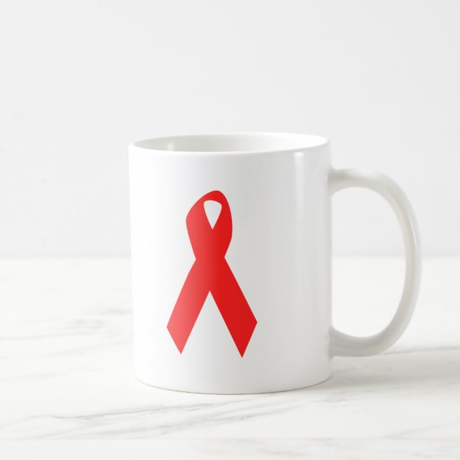 HIV AWARENESS / AIDS RIBBON COFFEE MUG (Right)