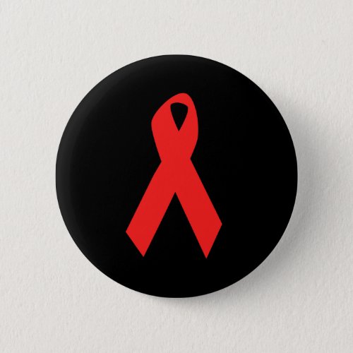 HIV AWARENESS  AIDS RIBBON PINBACK BUTTON
