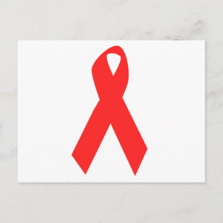 HIV AWARENESS / AIDS RIBBON POSTCARD
