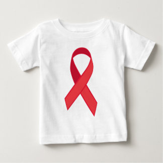 HIV Awareness - Red Ribbon Baby T-Shirt
