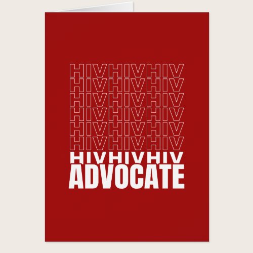 HIV HIV HIV Advocate Cards