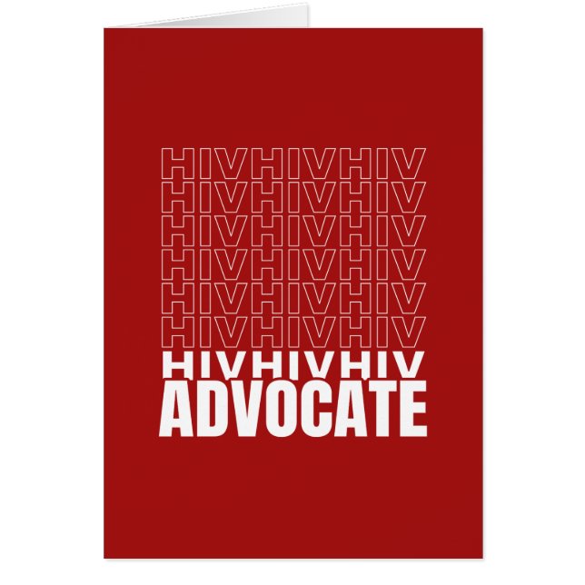 HIV HIV HIV Advocate Cards (Front)