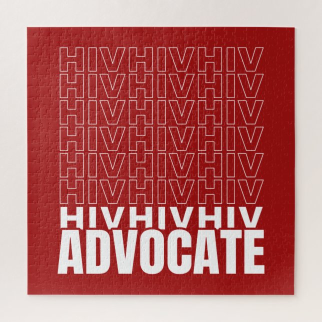 HIV HIV HIV Advocate Jigsaw Puzzle (Vertical)