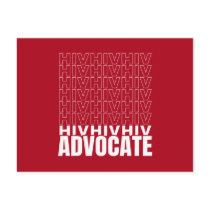 HIV HIV HIV Advocate Postcard