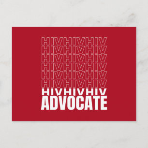HIV HIV HIV Advocate Postcard