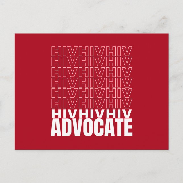 HIV HIV HIV Advocate Postcard (Front)