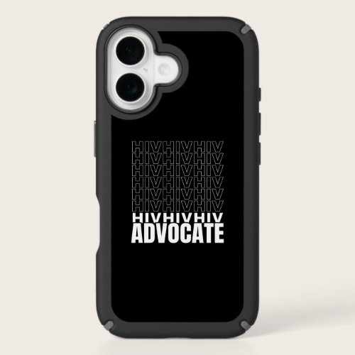 HIV HIV HIV Advocate iPhone 16 Case HIV HIV HIV Advocate iPhone 16 Case