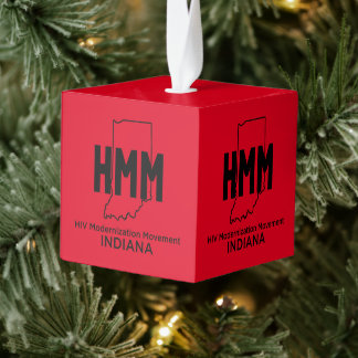 HIV Modernization Movement Indiana Cube Ornament