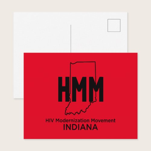 HIV Modernization Movement Indiana Postcard